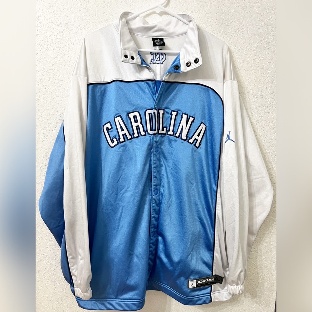 Jordan Nike North Carolina Tarheels Sports Button Vintage Track Jacket S…